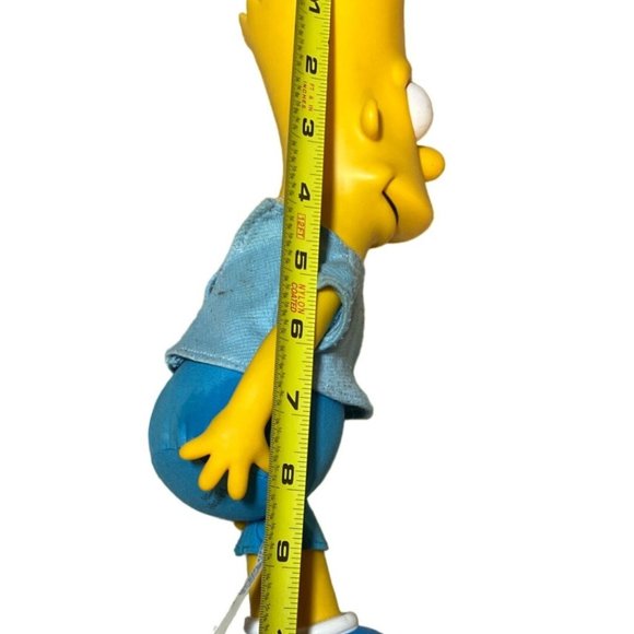 The Simpsons Bart Simpson 11” Vinyl Head Plush Doll Vintage 90's - Picture 14 of 15
